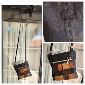 Vintage‎ Fossil Patchwork Crossbody Bag